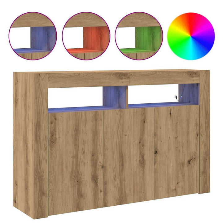 Sideboard Artisan Egetræ 116 x 30 x 75 cm Konstrueret træ