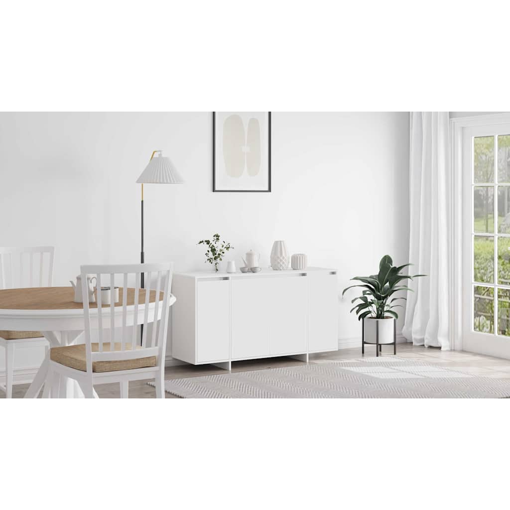 Sideboard Hvid 135 x 41 x 75 cm Konstrueret træ