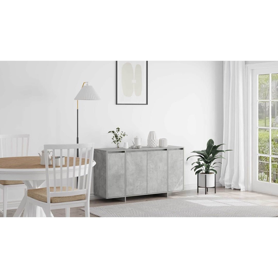 Sideboard Beton Grå 135 x 41 x 75 cm Konstrueret træ