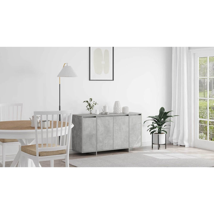 Sideboard Beton Grå 135 x 41 x 75 cm Konstrueret træ