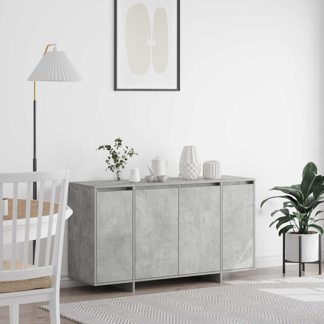 Sideboard Beton Grå 135 x 41 x 75 cm Konstrueret træ