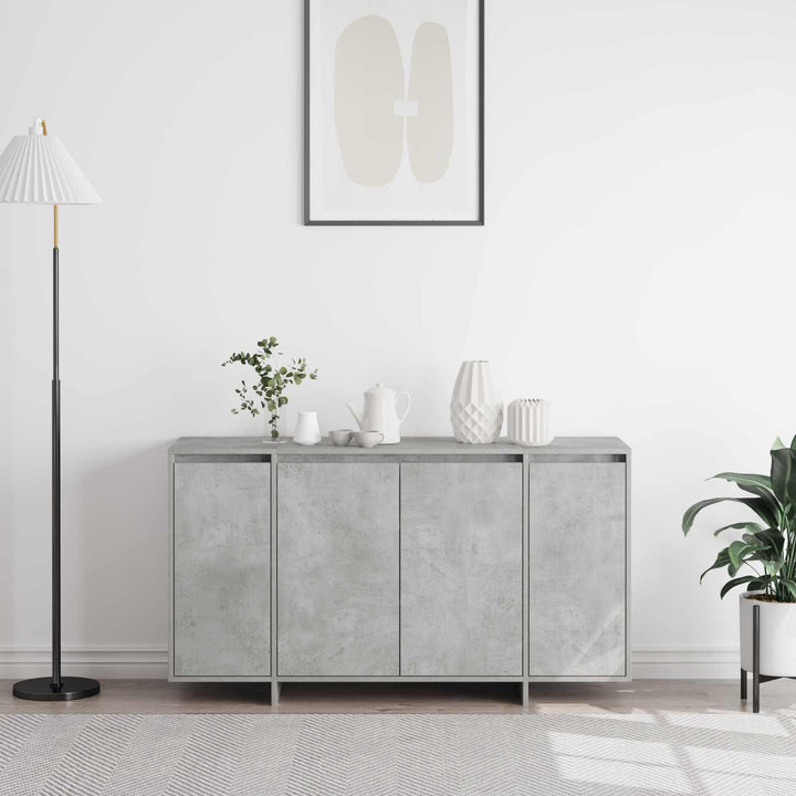 Sideboard Beton Grå 135 x 41 x 75 cm Konstrueret træ
