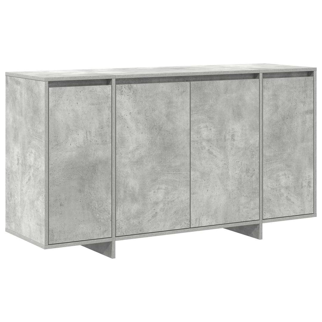 Sideboard Beton Grå 135 x 41 x 75 cm Konstrueret træ