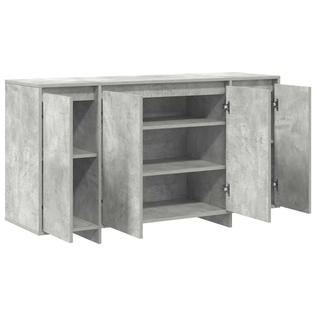 Sideboard Beton Grå 135 x 41 x 75 cm Konstrueret træ