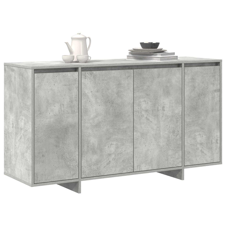 Sideboard Beton Grå 135 x 41 x 75 cm Konstrueret træ