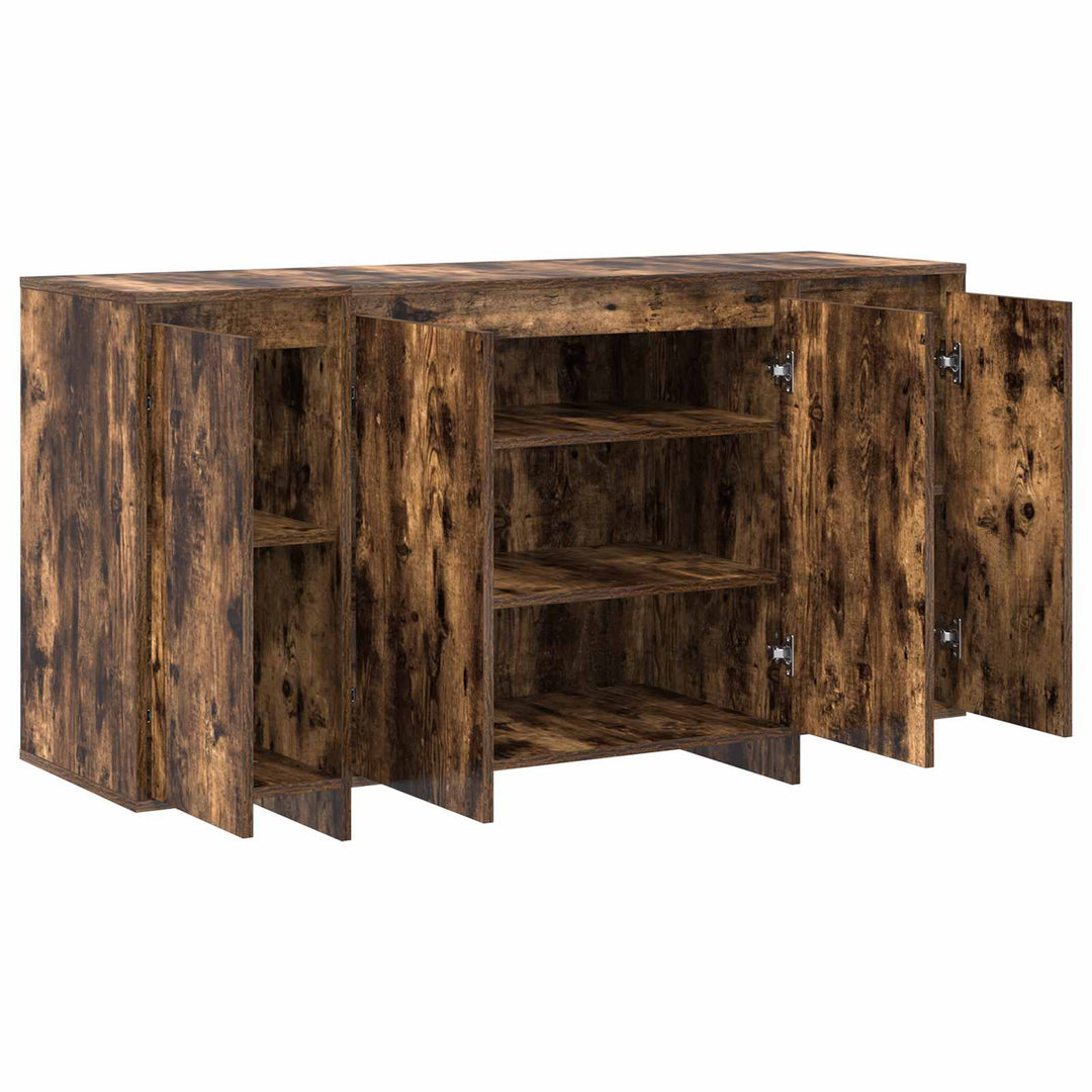 Sideboard Røget eg 135 x 41 x 75 cm Konstrueret træ