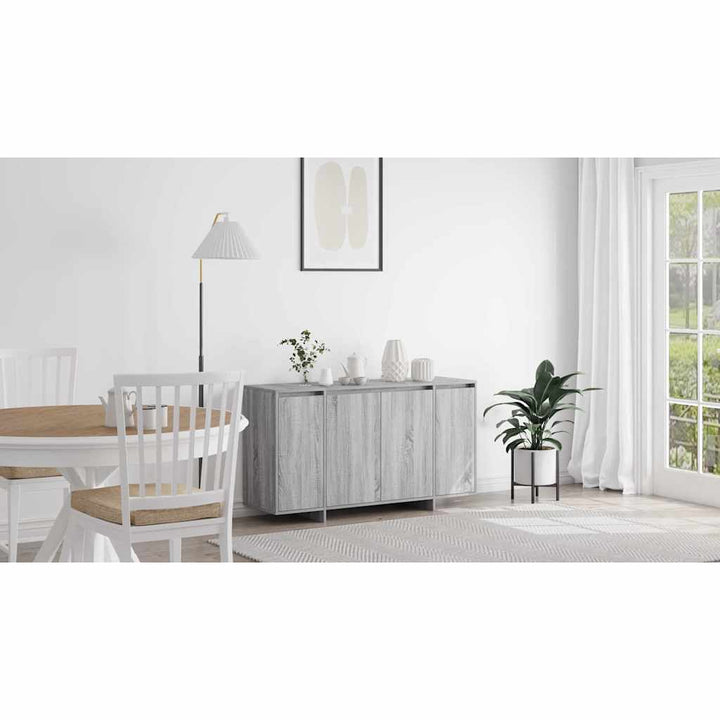 Sideboard Grå Sonoma 135 x 41 x 75 cm Konstrueret træ