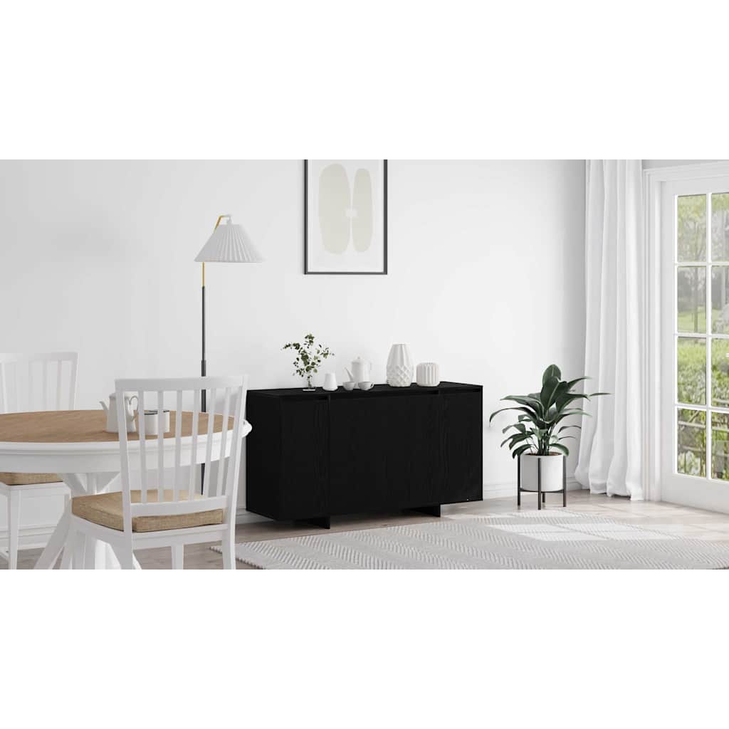 Sideboard Sort eg 135 x 41 x 75 cm Konstrueret træ