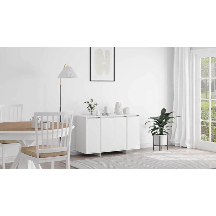 Sideboard Hvid 120 x 41 x 75 cm Konstrueret træ