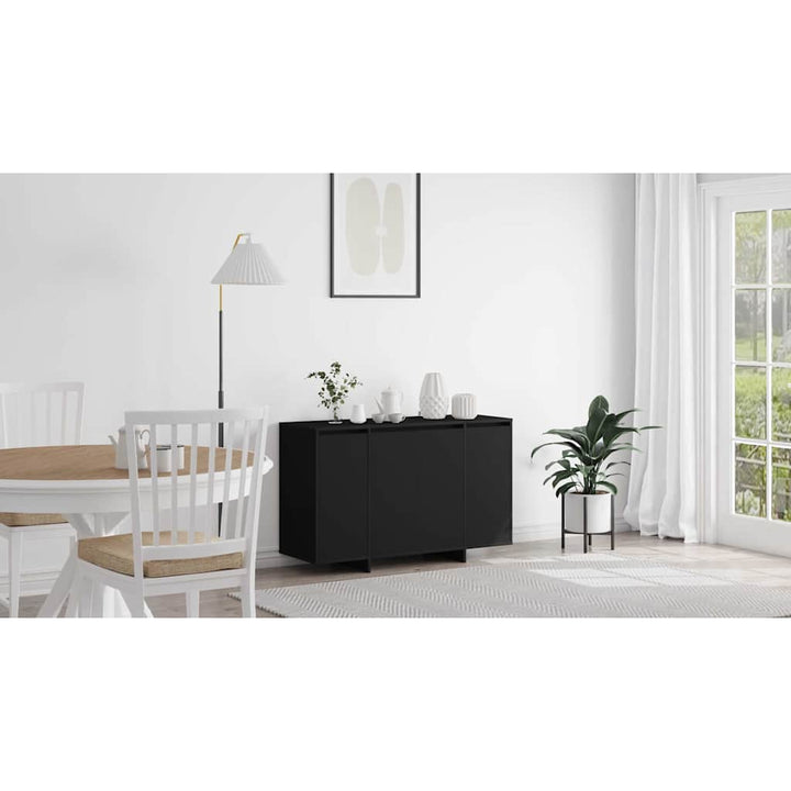 Sideboard Sort 120 x 41 x 75 cm Konstrueret træ