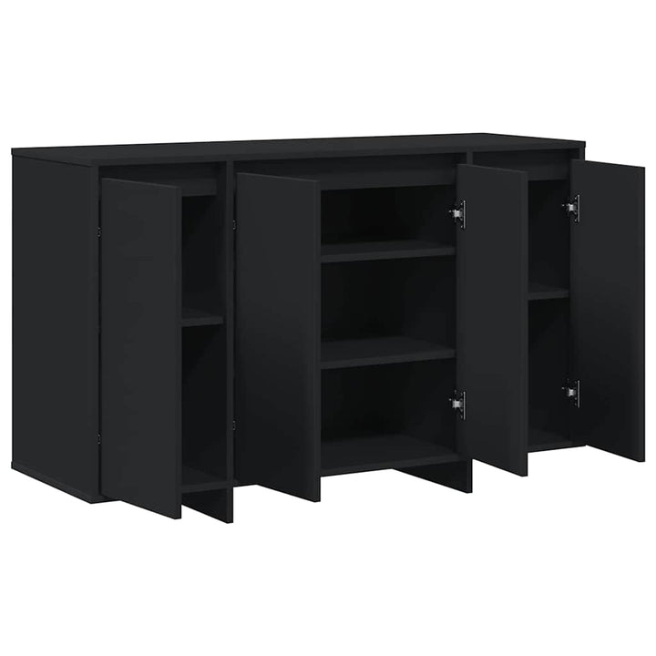 Sideboard Sort 120 x 41 x 75 cm Konstrueret træ