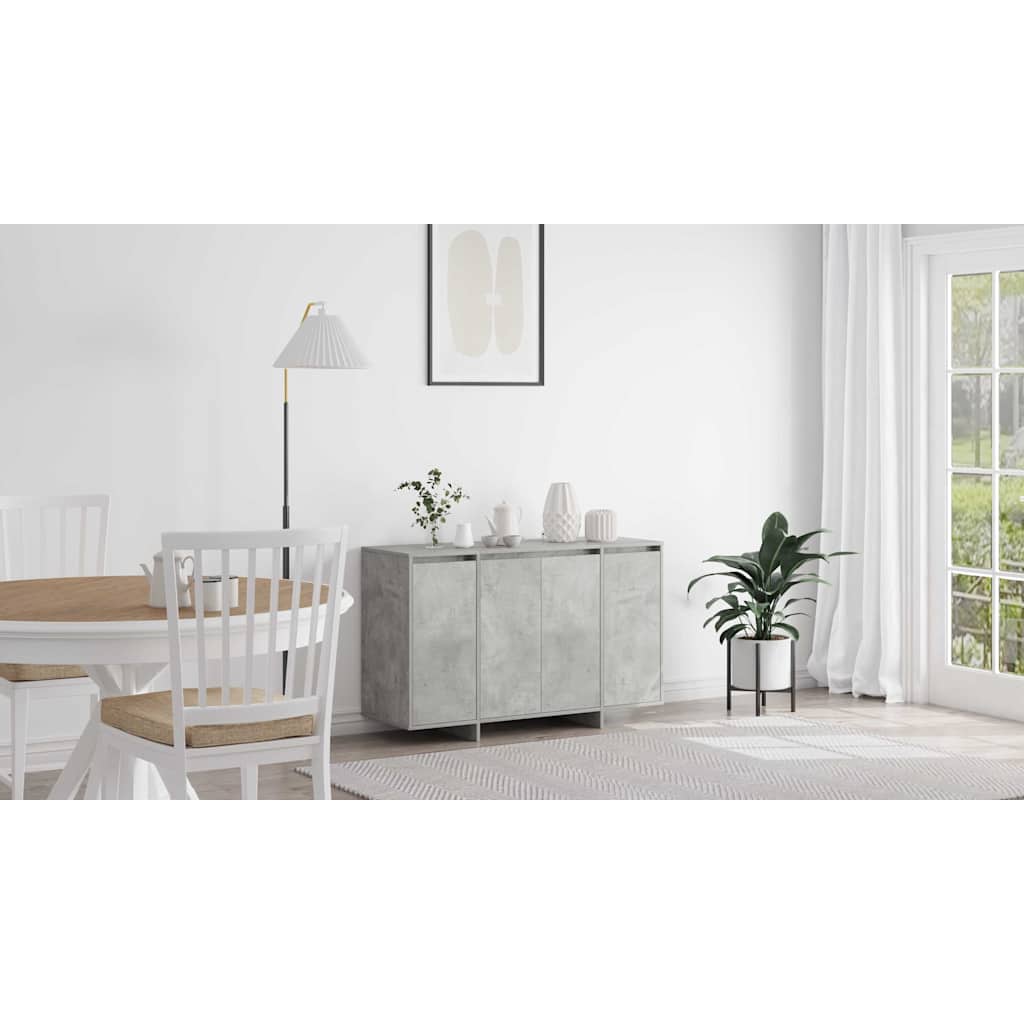 Sideboard Betongrå 120 x 41 x 75 cm Konstrueret træ