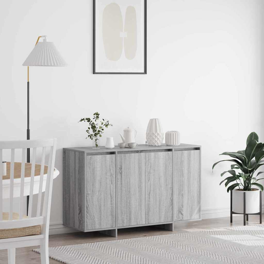Sideboard Grå Sonoma 120 x 41 x 75 cm Konstrueret træ