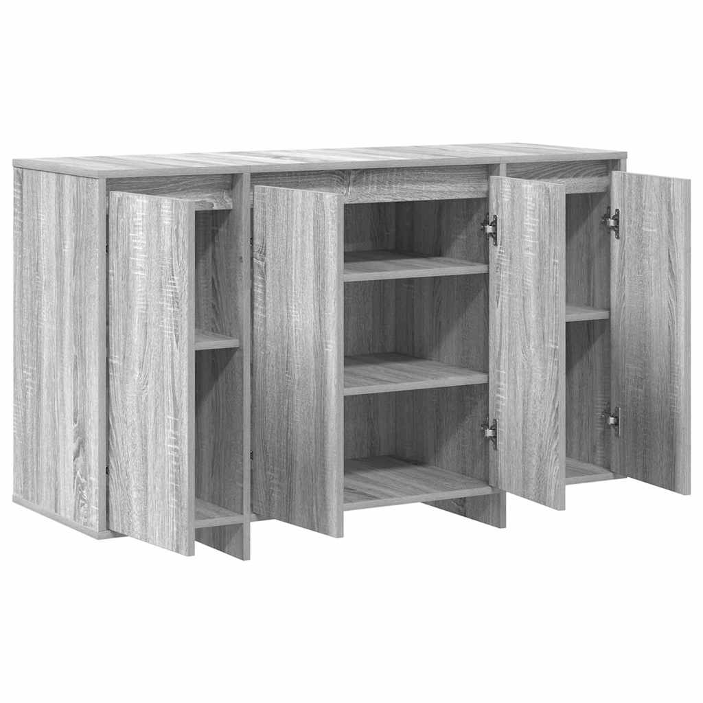 Sideboard Grå Sonoma 120 x 41 x 75 cm Konstrueret træ