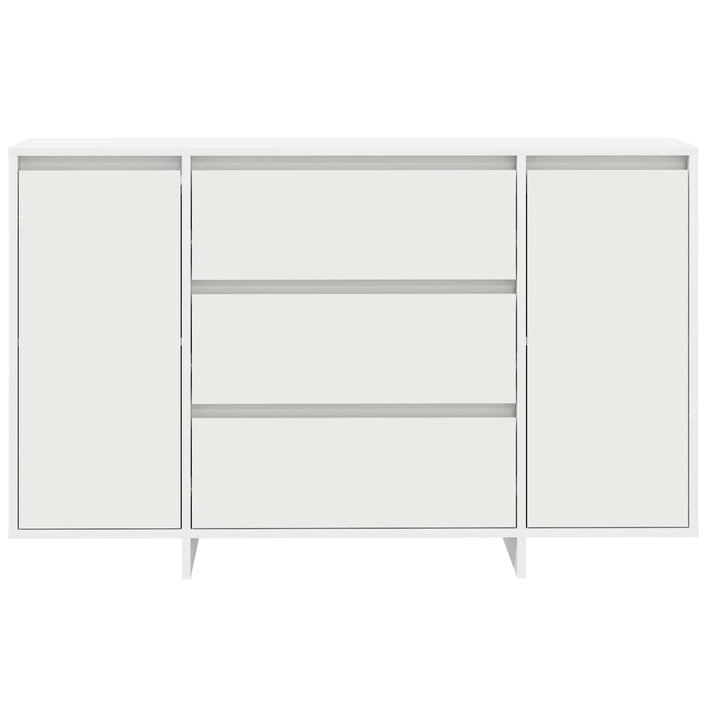 Sideboard med skuffe Hvid 120 x 41 x 75 cm Konstrueret træ