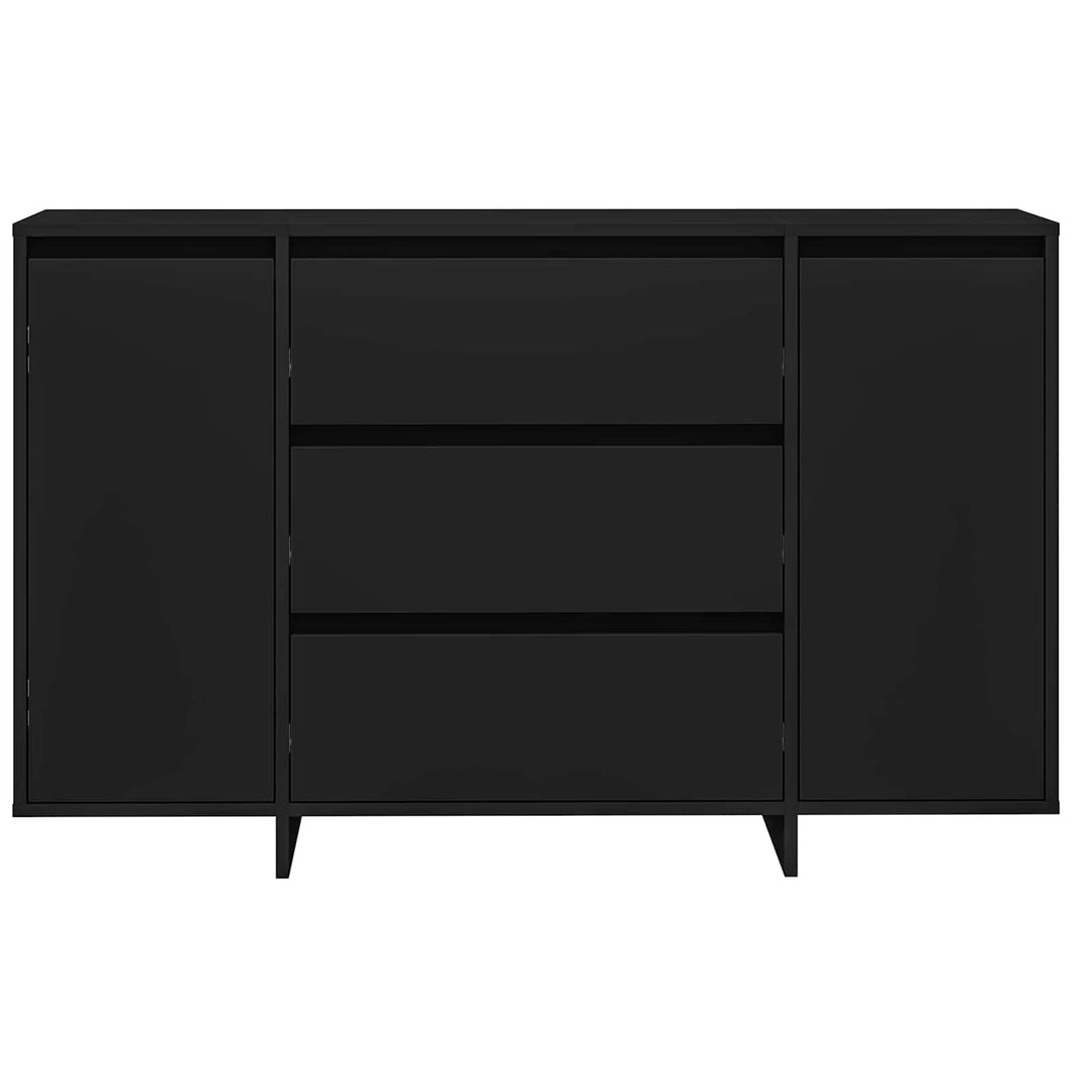 Sideboard med skuffe Sort 120 x 41 x 75 cm Konstrueret træ