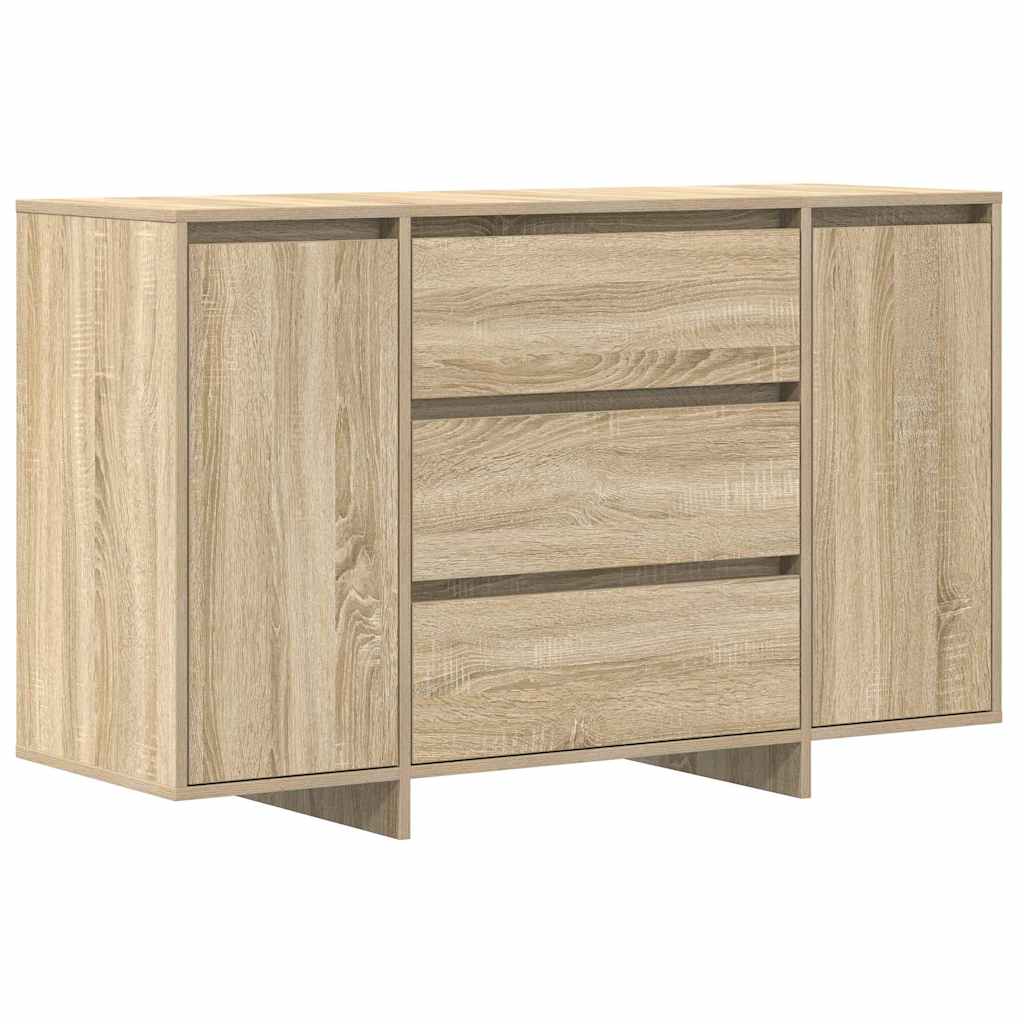 Sideboard med skuffe Sonoma eg 120 x 41 x 75 cm Konstrueret træ