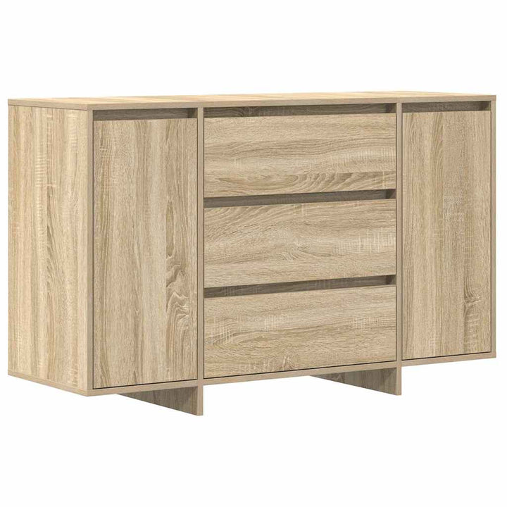 Sideboard med skuffe Sonoma eg 120 x 41 x 75 cm Konstrueret træ