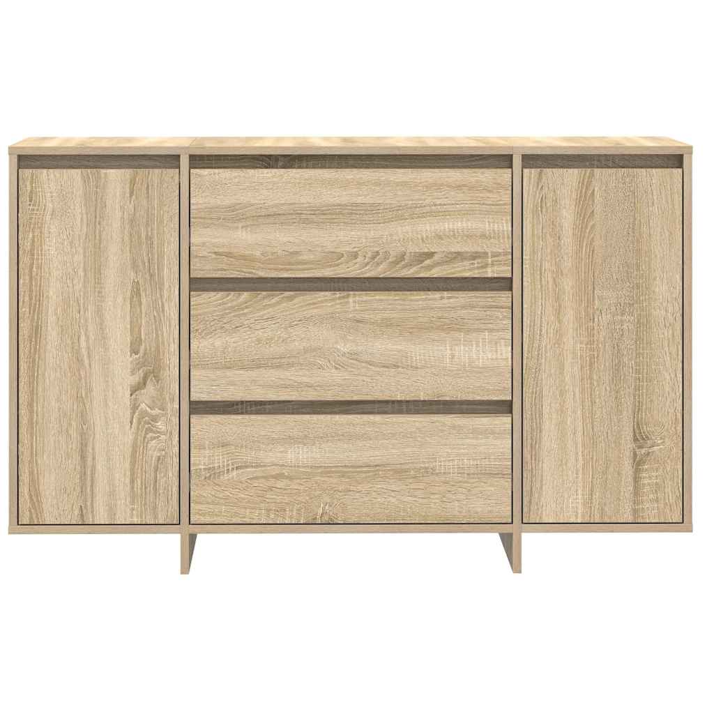 Sideboard med skuffe Sonoma eg 120 x 41 x 75 cm Konstrueret træ