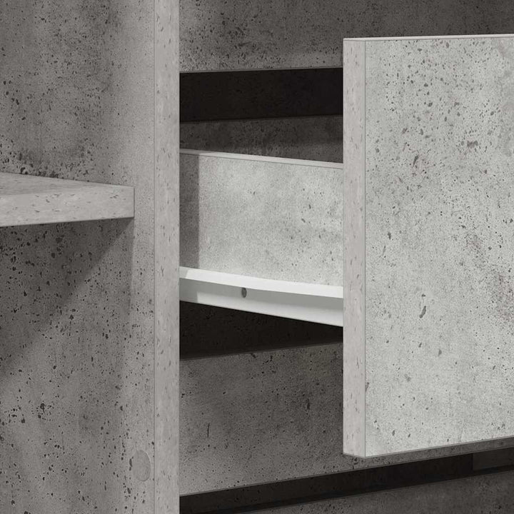 Sideboard Beton Grå 120 x 41 x 75 cm Konstrueret træ