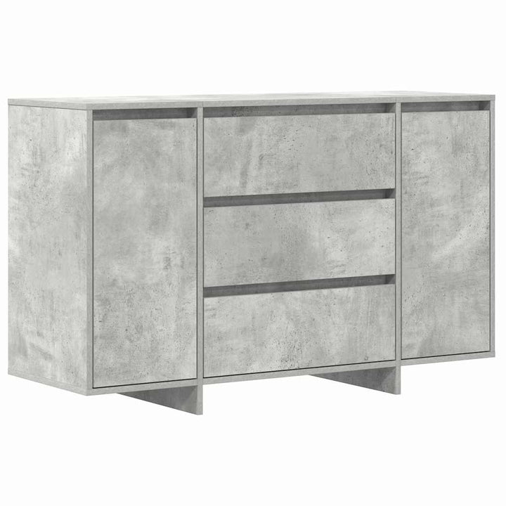 Sideboard med skuffe Beton Grå 120 x 41 x 75 cm Konstrueret træ