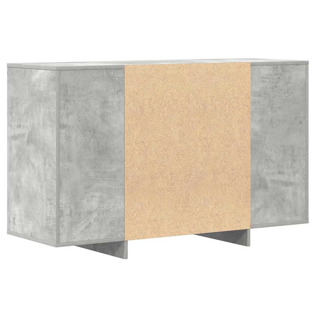 Sideboard med skuffe Beton Grå 120 x 41 x 75 cm Konstrueret træ