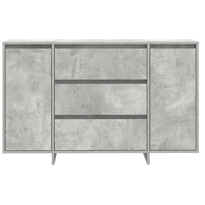 Sideboard med skuffe Beton Grå 120 x 41 x 75 cm Konstrueret træ