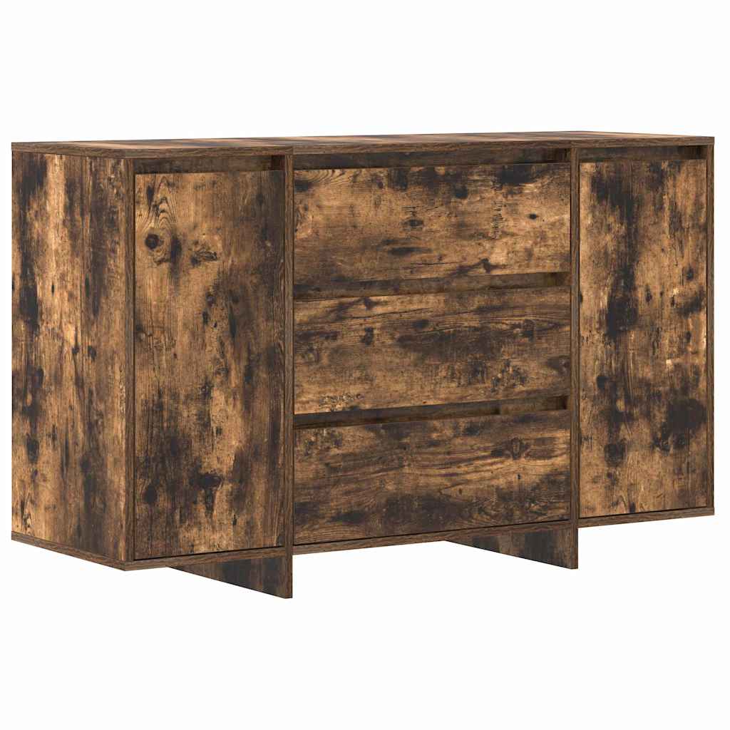 Sideboard med skuffe Røget eg 120 x 41 x 75 cm Konstrueret træ