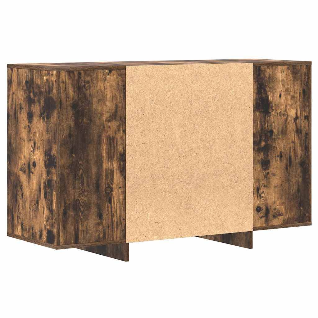 Sideboard med skuffe Røget eg 120 x 41 x 75 cm Konstrueret træ