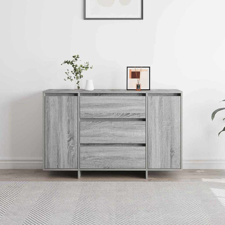 Sideboard Grå Sonoma 120 x 41 x 75 cm Konstrueret træ