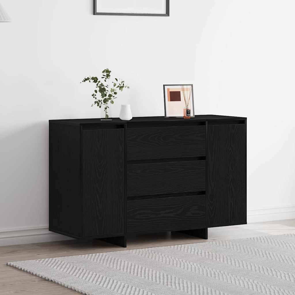 Sideboard Sort eg 120 x 41 x 75 cm Konstrueret træ