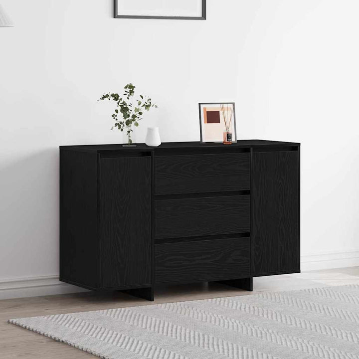 Sideboard Sort eg 120 x 41 x 75 cm Konstrueret træ