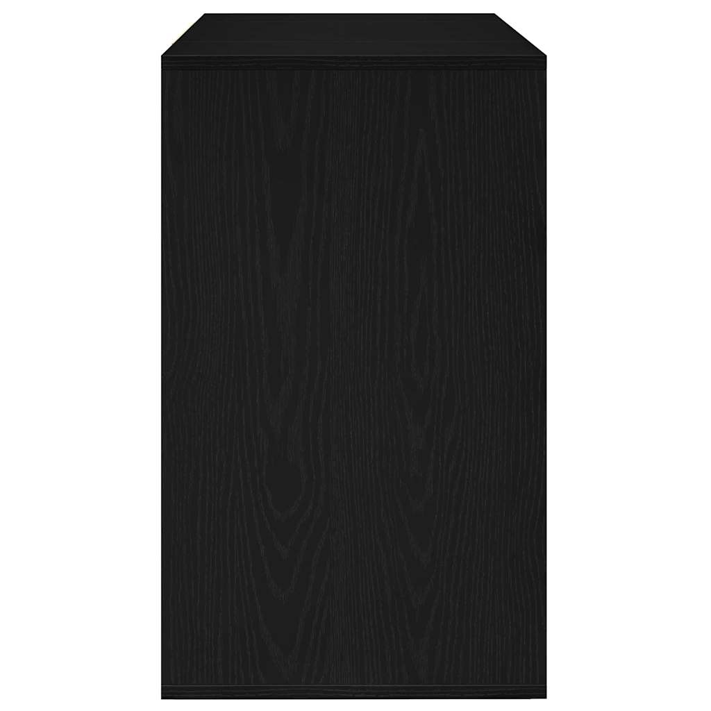 Sideboard med skuffe Sort eg 120 x 41 x 75 cm Konstrueret træ
