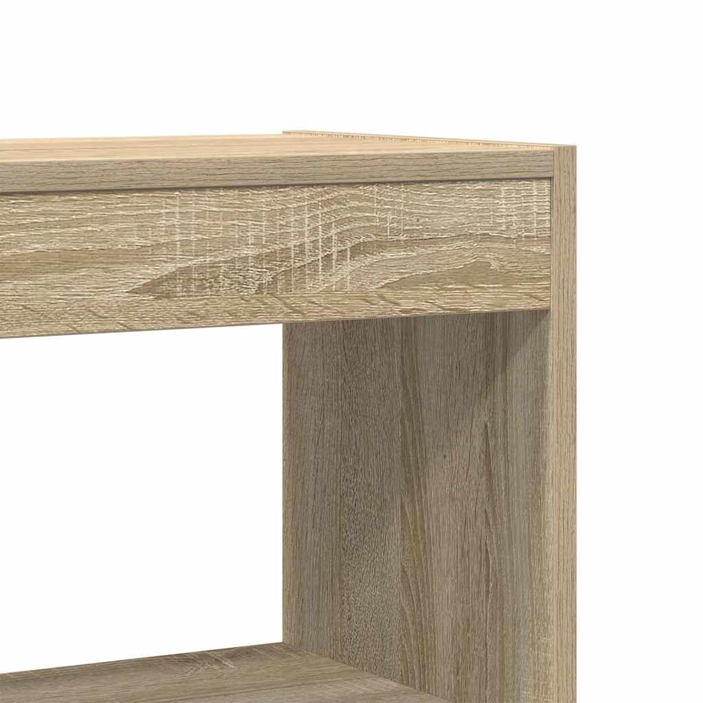Bogskab med hylde Sonoma eg 80 x 30 x 198 cm Konstrueret træ