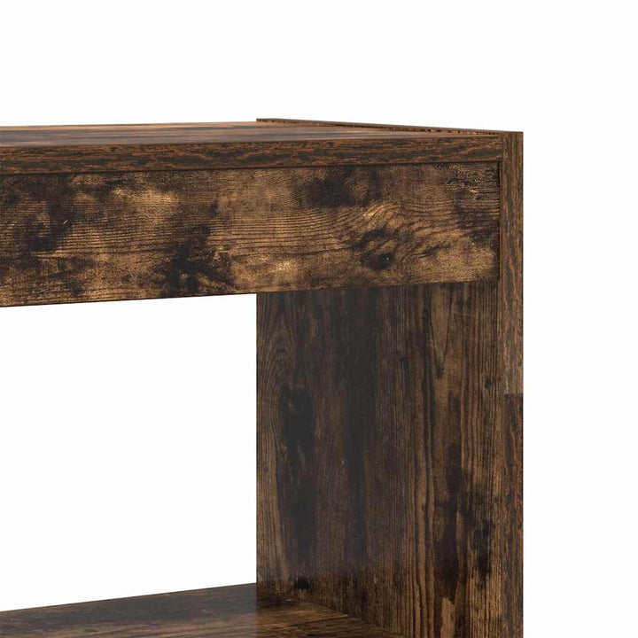 Bogskab med hylde Røget eg 80 x 30 x 198 cm Konstrueret træ