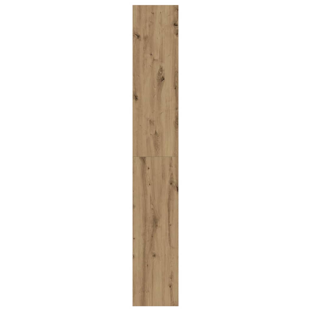 Bogskab 6 niveauer 80 x 30 x 198 cm Konstrueret træ