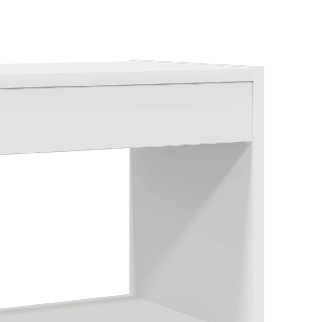 Bogskab Hvid 100 x 30 x 198 cm Konstrueret træ