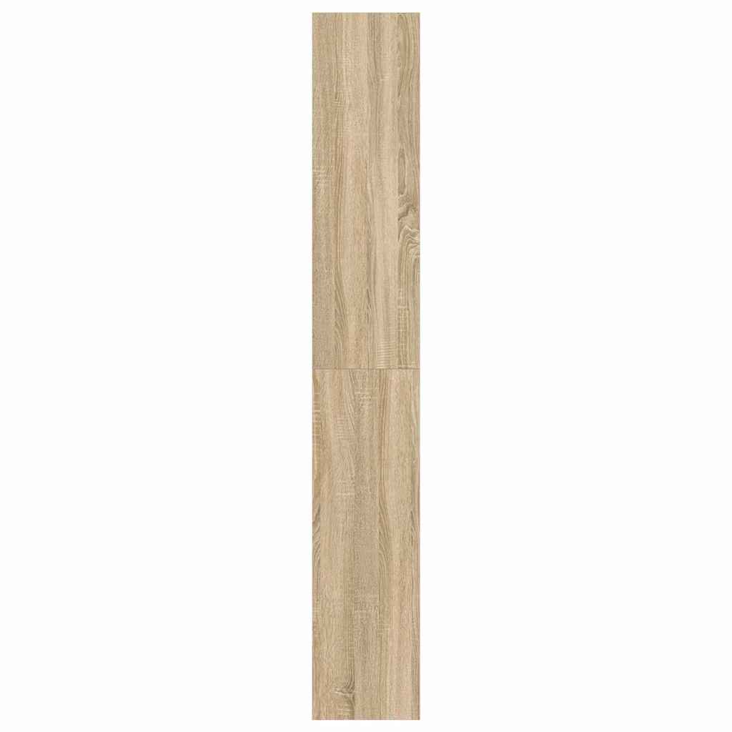 Bogskab 6 niveauer 100 x 30 x 198 cm Konstrueret træ Sonoma eg