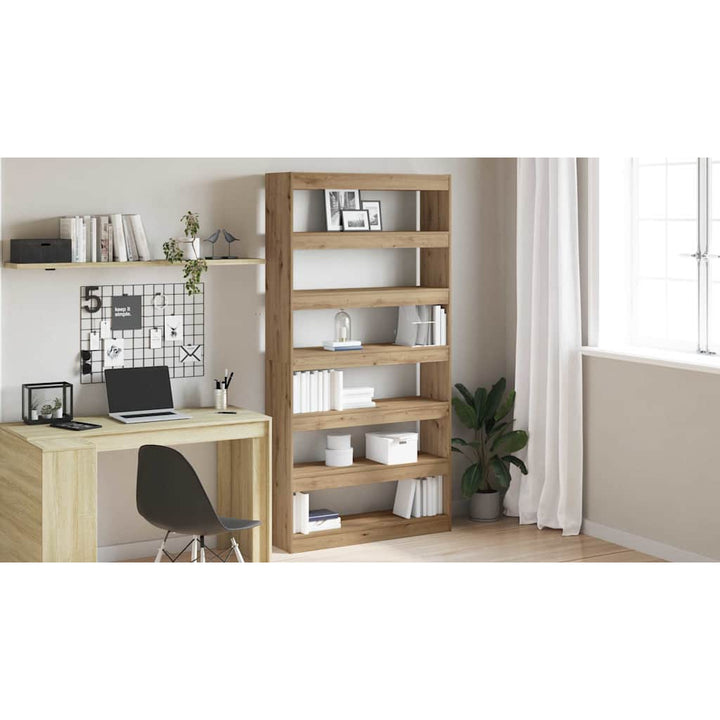Bogskab Artisan Eg 100 x 30 x 198 cm Konstrueret træ