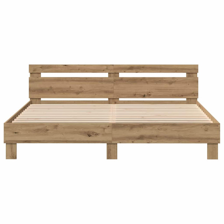 Sengestel Artisan Egetræ 200 x 200 cm Konstrueret træ