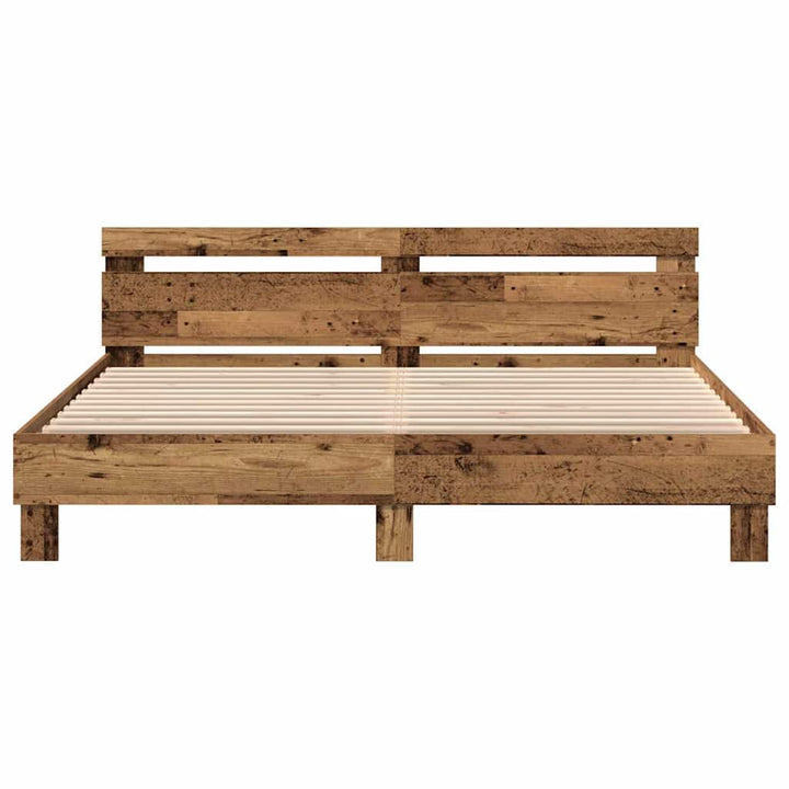 Sengestel Gammelt træ 180 x 200 cm Konstrueret træ