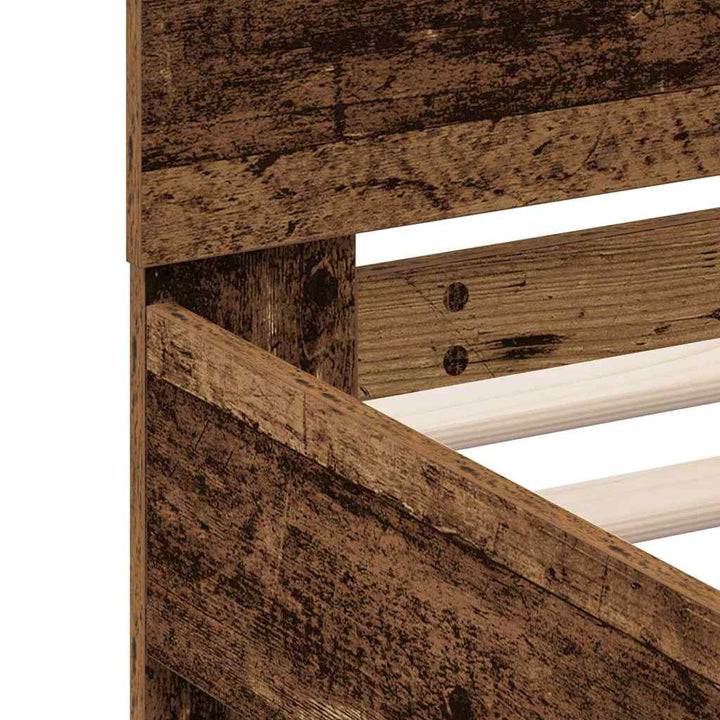 Sengestel Gammelt træ 160 x 200 cm Konstrueret træ