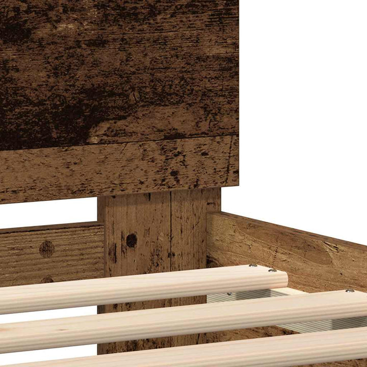 Sengestel Gammelt træ 160 x 200 cm Konstrueret træ