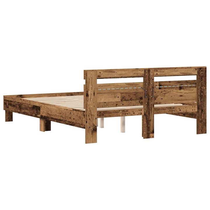 Sengestel Gammelt træ 160 x 200 cm Konstrueret træ