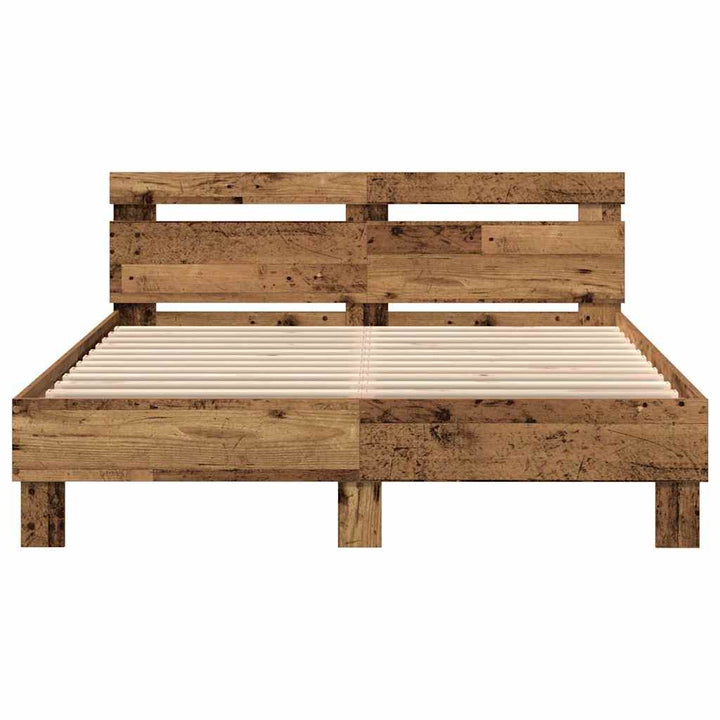 Sengestel Gammelt træ 160 x 200 cm Konstrueret træ