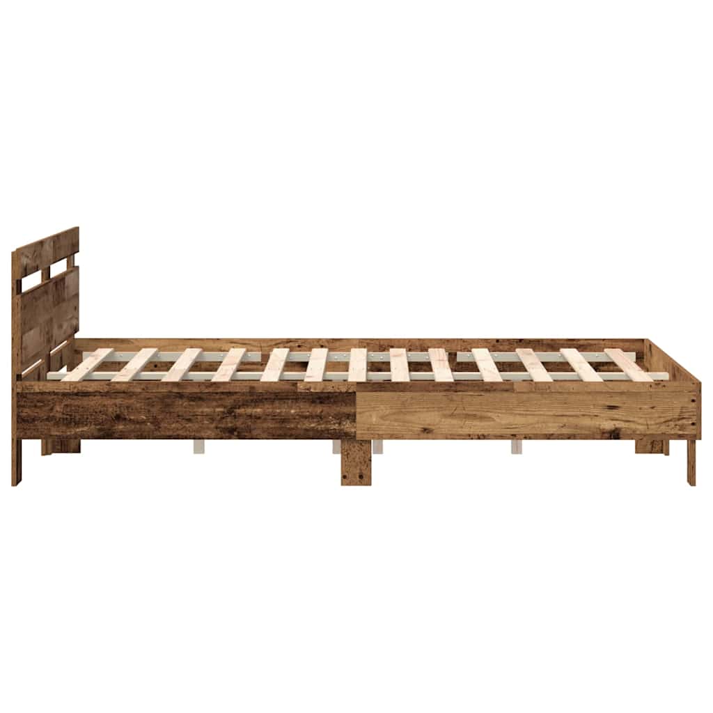 Sengestel Gammelt træ 160 x 200 cm Konstrueret træ