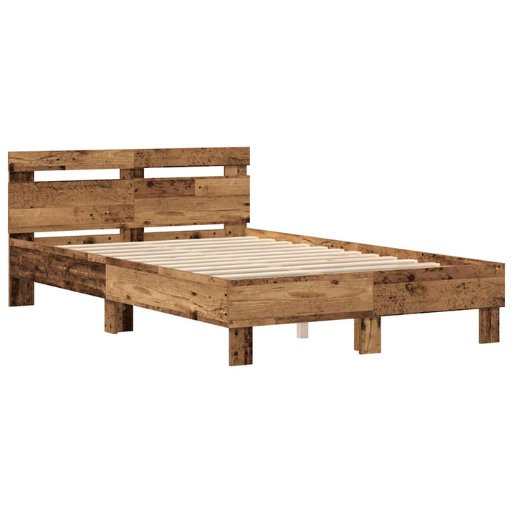 Sengestel Gammelt træ 120 x 200 cm Konstrueret træ