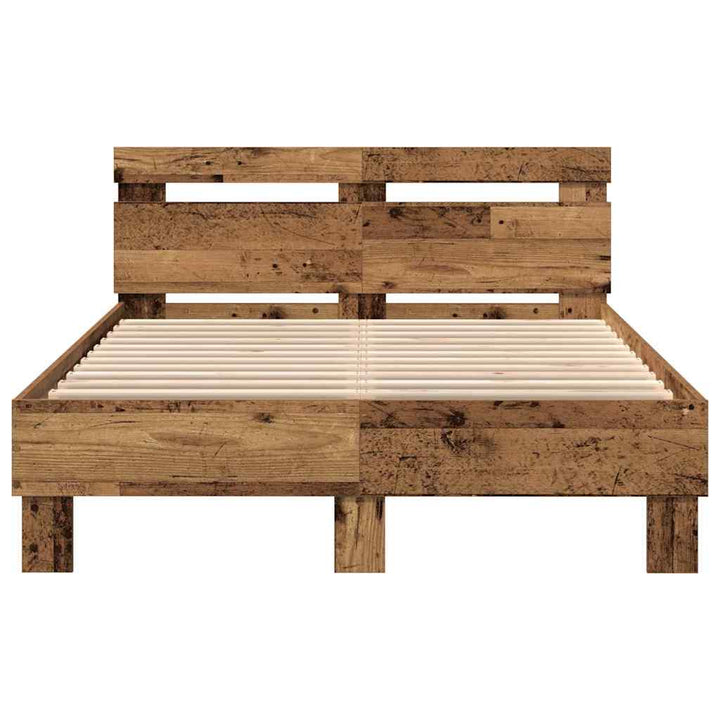 Sengestel Gammelt træ 120 x 200 cm Konstrueret træ