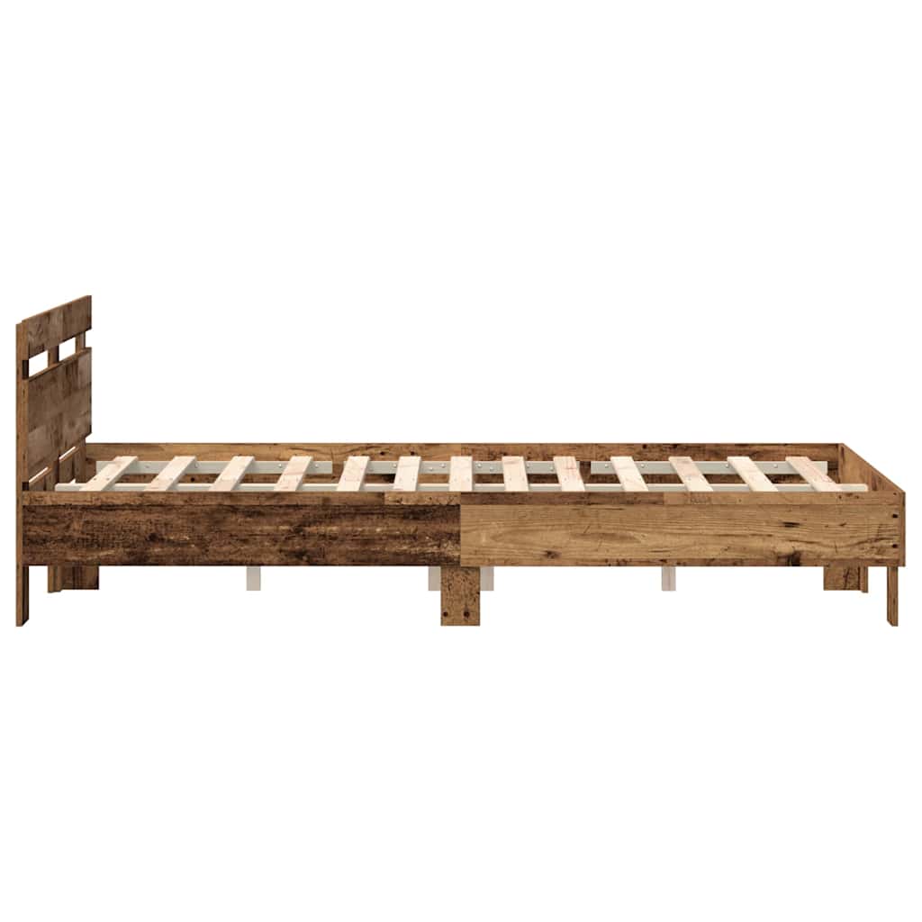 Sengestel Gammelt træ 120 x 200 cm Konstrueret træ