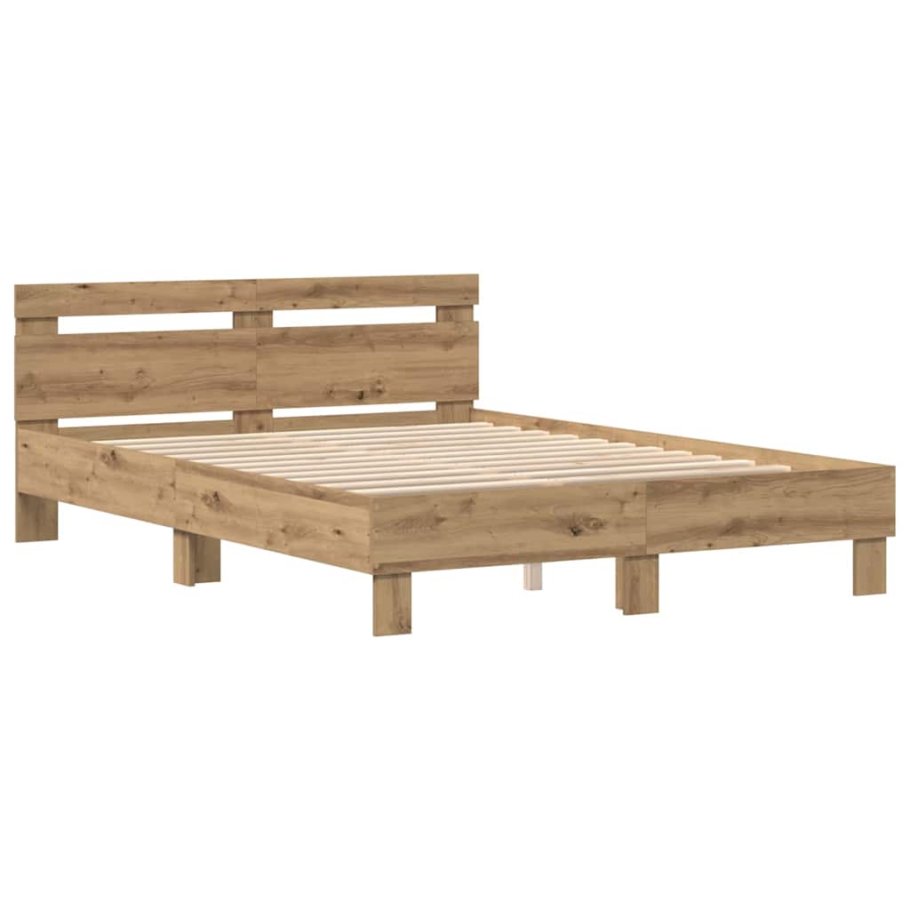Sengestel Artisan Egetræ 140 x 190 cm Konstrueret træ